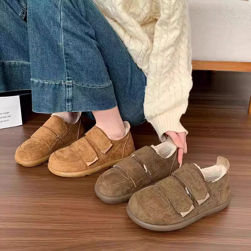 休闲加棉平底舒适全包勃肯鞋12百搭