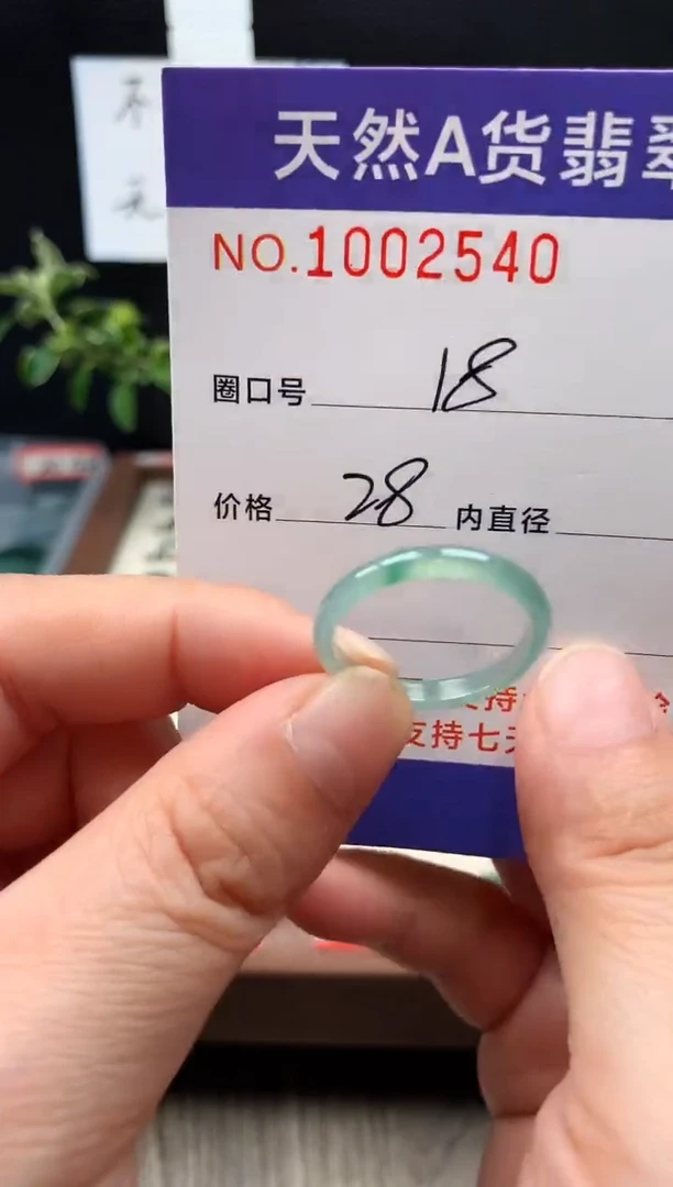 未镶嵌戒指翡翠18#