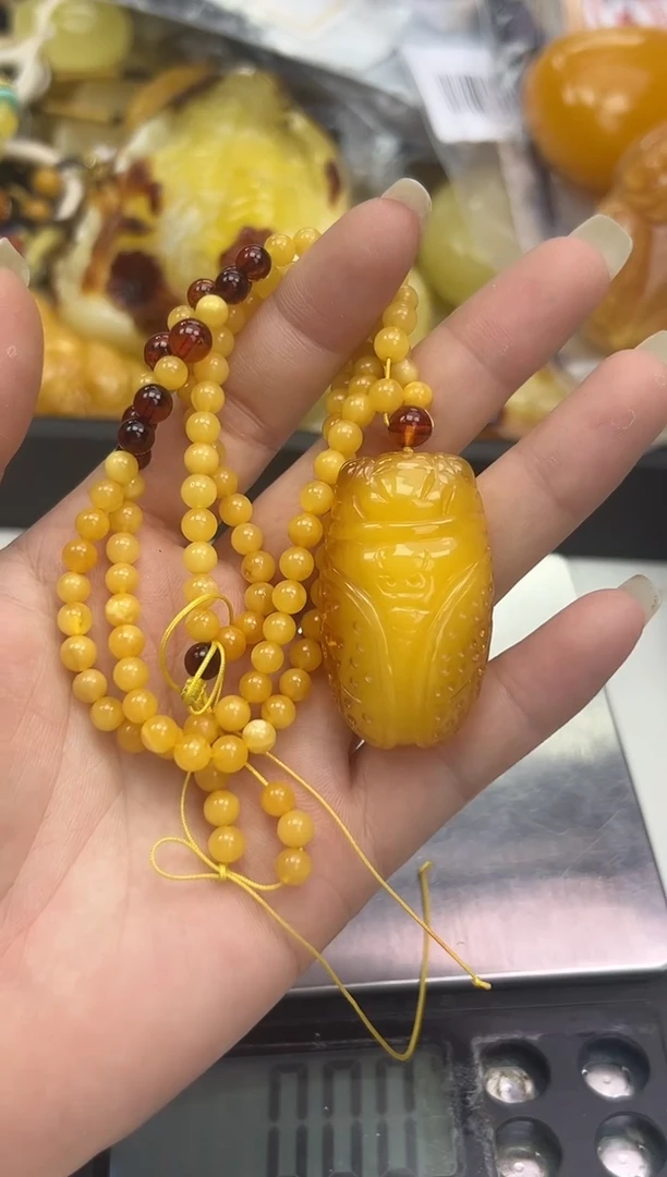 裸石蜜蜡未镶嵌琥珀蜜蜡吊坠