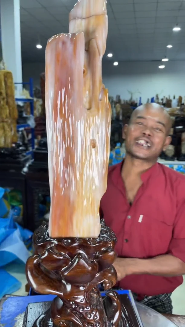 摆件硅化玉未镶嵌26
