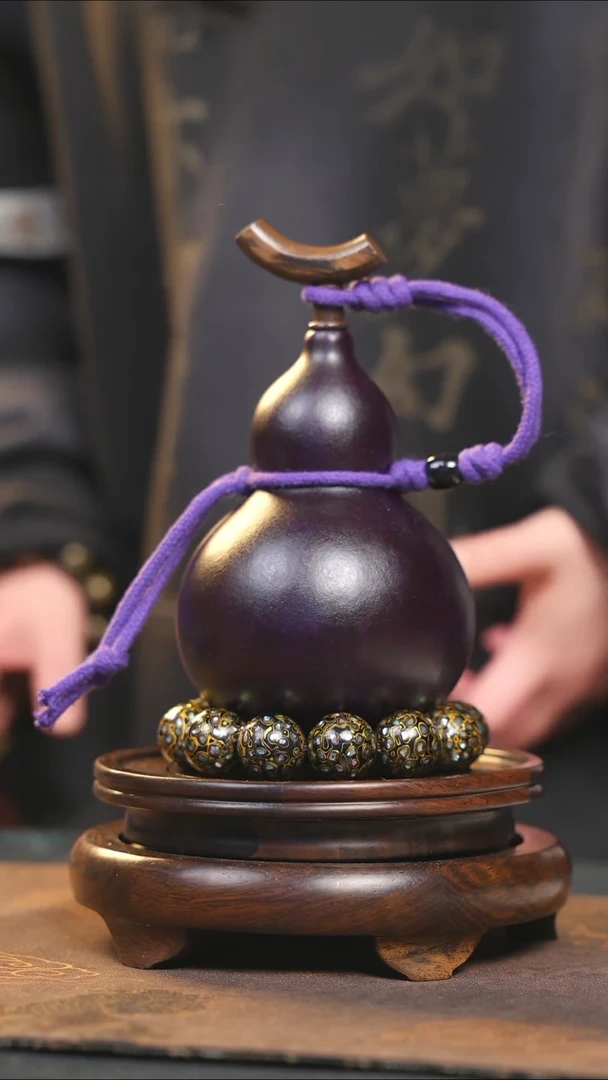 【闪购商品】YS119大漆酒葫芦不包手串及旋转底座