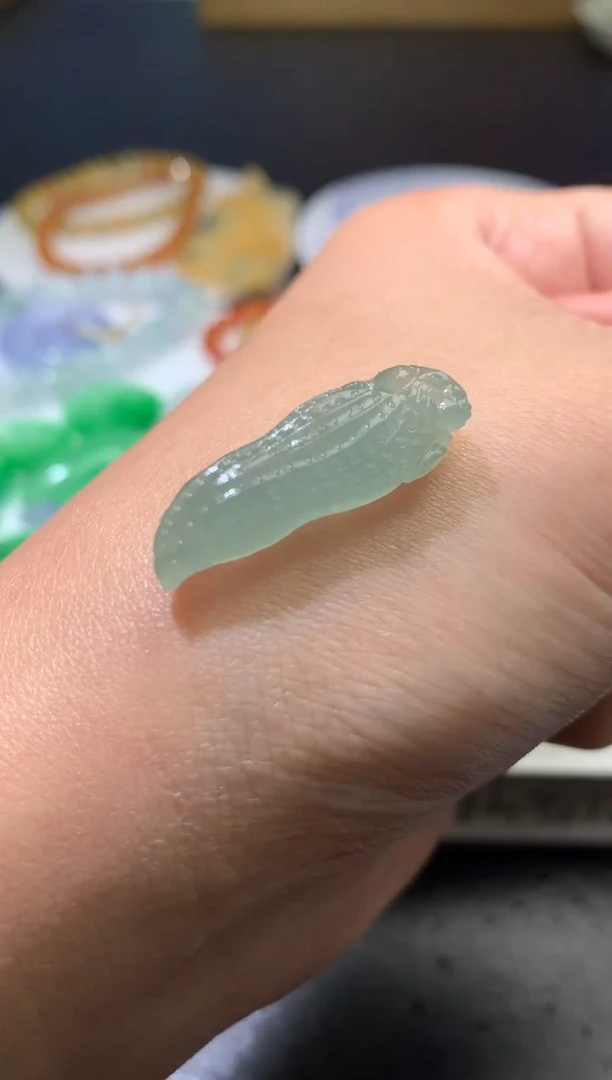 未镶嵌定制翡翠毛货 27-9.8-6.3