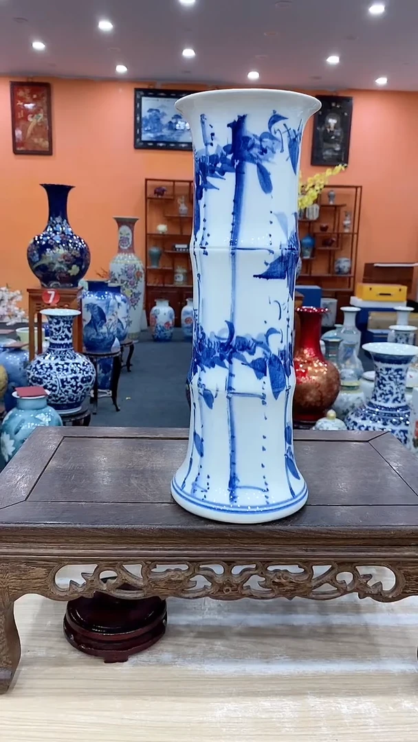 摆件青花节节高升36*12