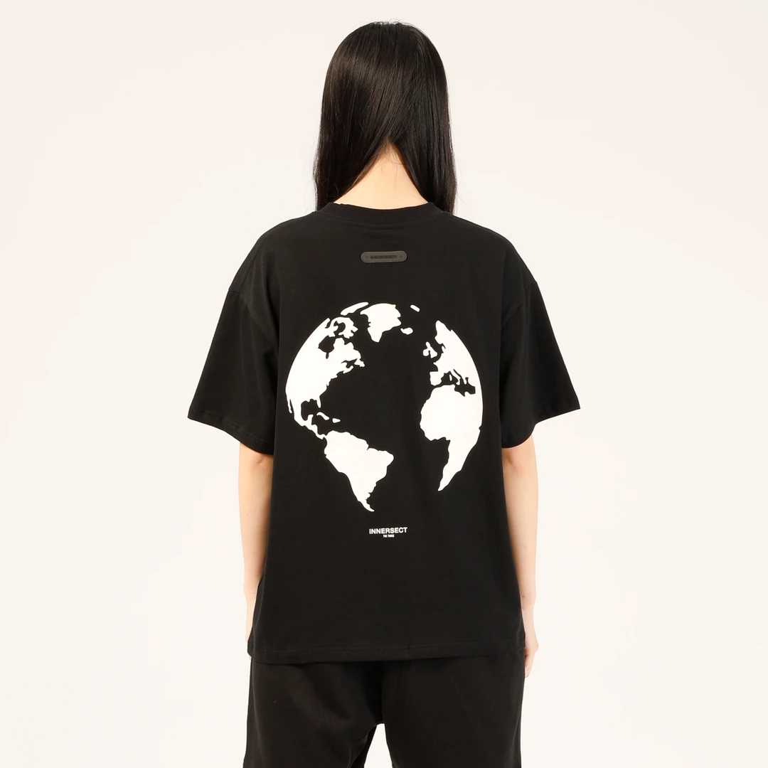 INNERSECT 户外纯棉宽松百搭“地球”T恤 INN24SSTTE040