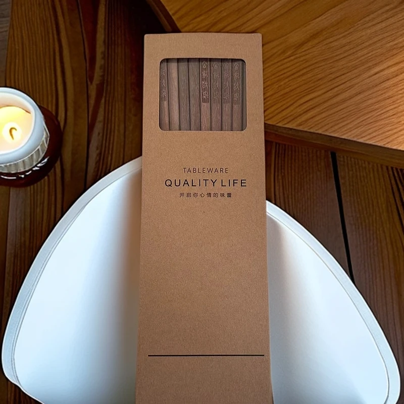 Z357 新款红檀木筷子礼盒装