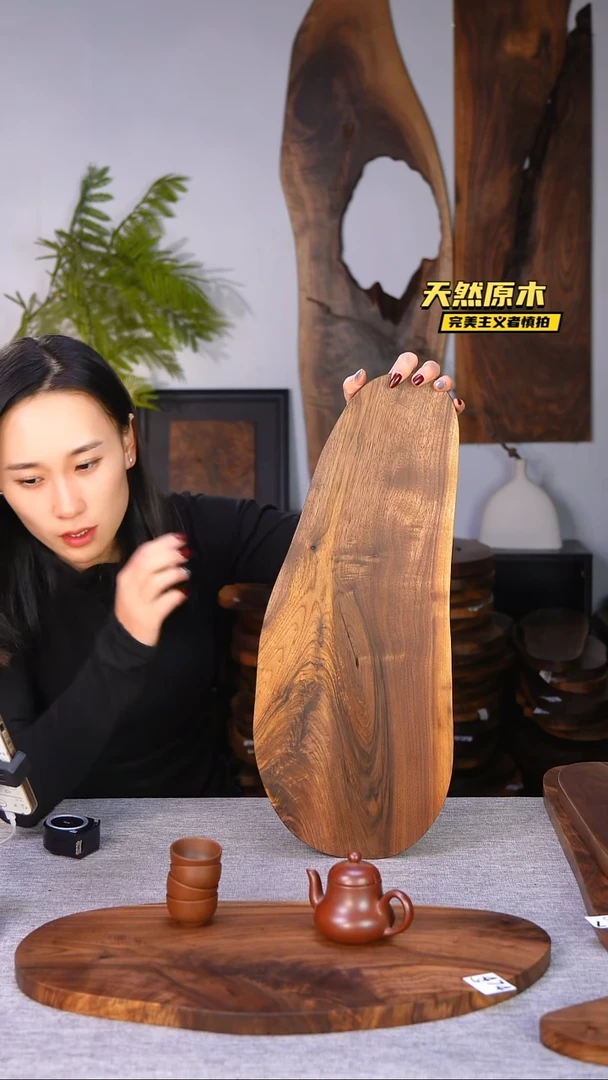 木北美黑胡桃原木.干裂疤结不属于商品质量问题完美主义者慎拍