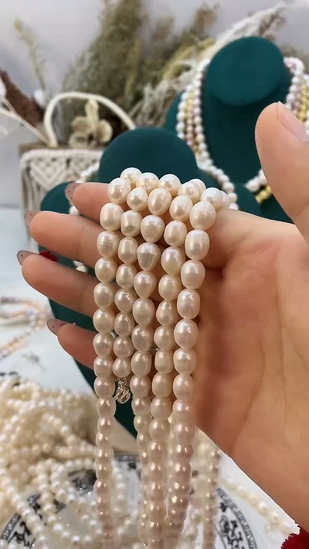 【闪购商品】淡水珍珠项链合金1