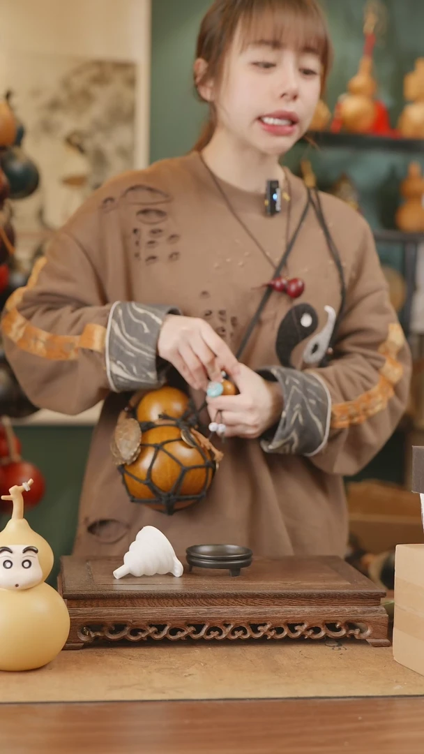 【闪购商品】22号精品天然大漆工艺防渗内胆酒葫芦~