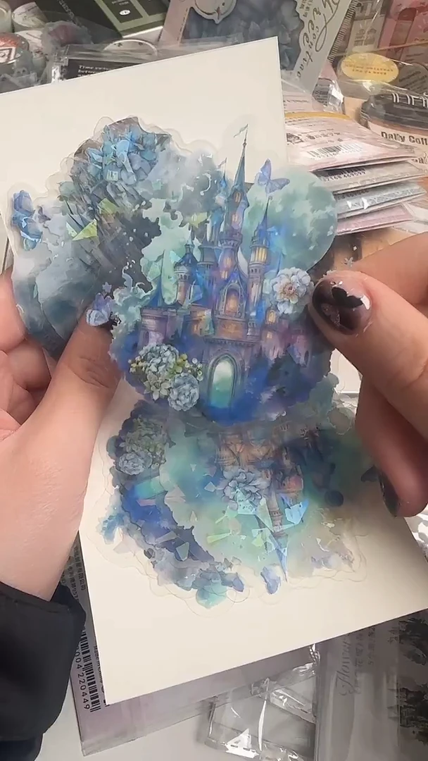 2-11 城堡花域贴纸 随机3款