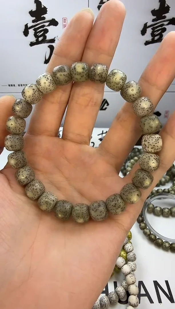 手串星月菩提10/9 石玉料 星点货 同枝果