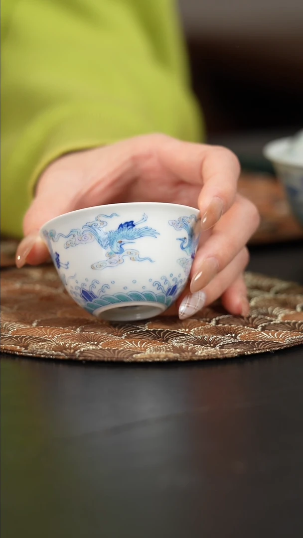 【闪购商品】杯蕴和堂斗彩仙鹤