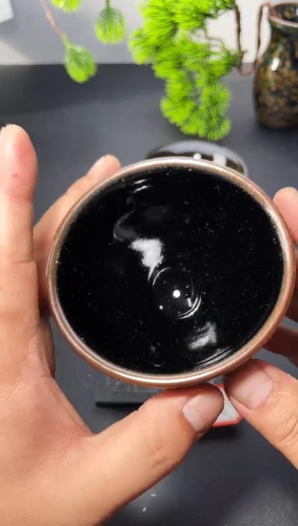 茶盏33（微瑕）叶紫建盏