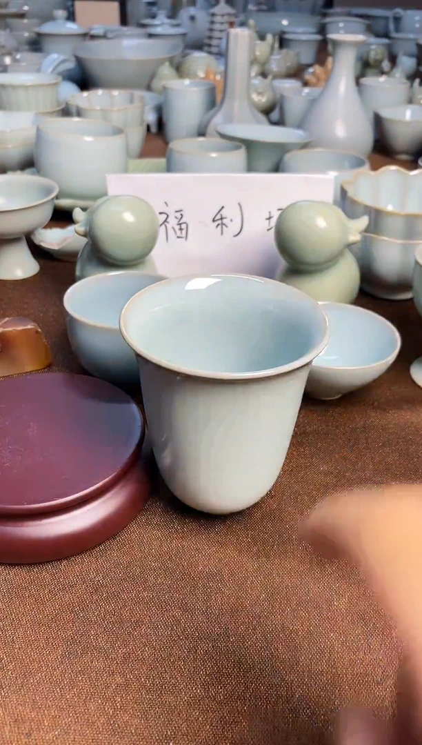 新品福利-全品天青釉大闻香杯（容量：175cc）