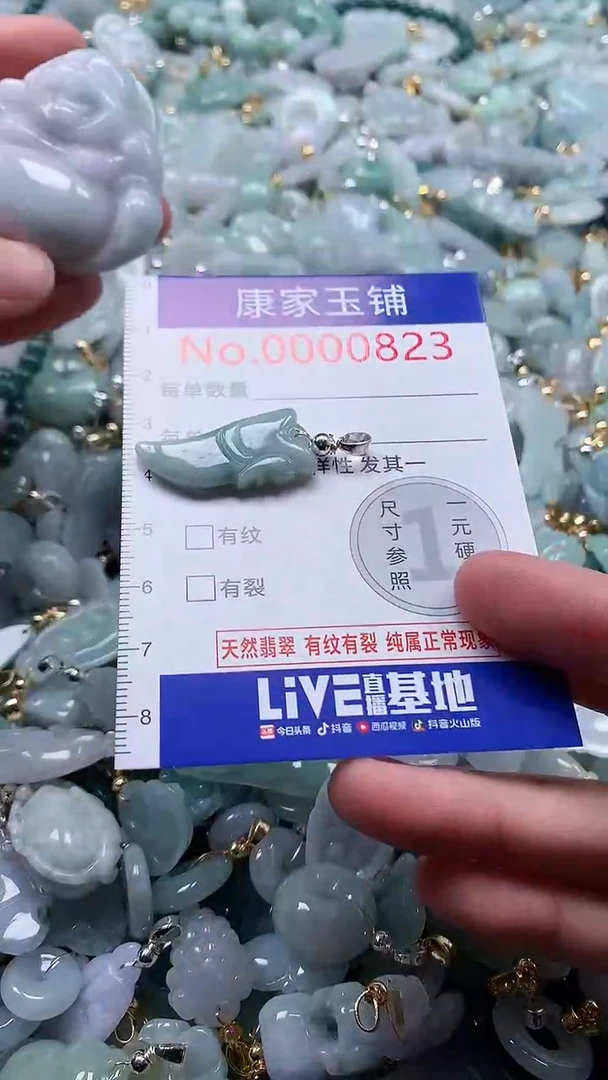 翡翠未镶嵌吊坠(不含链)823