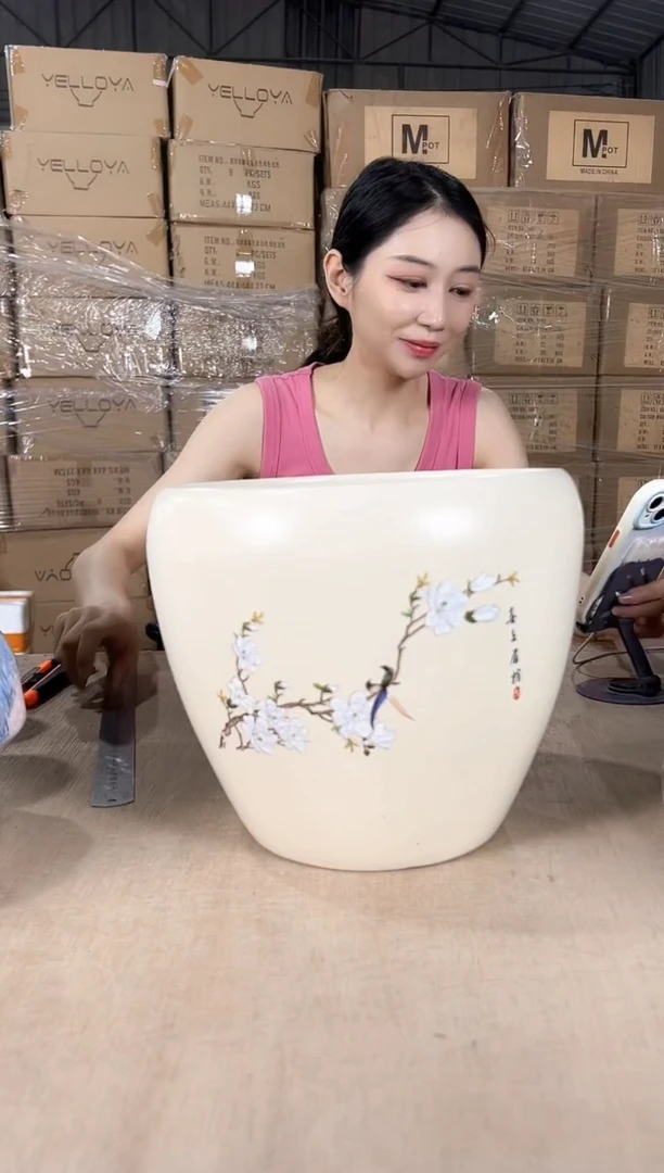 蛋型喜上米黄大号23x21