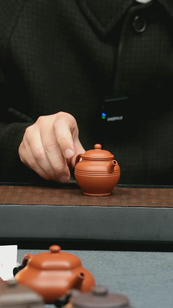 【闪购商品】紫砂茶壶五堂 束腰莲子-清风徐来