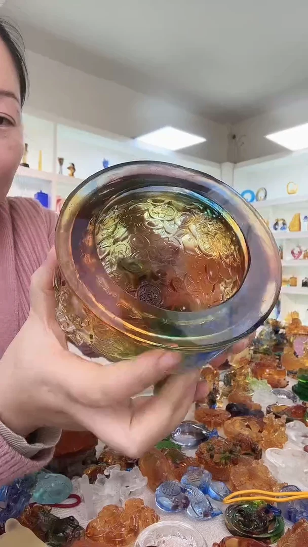 手工艺品琉璃彩色中号