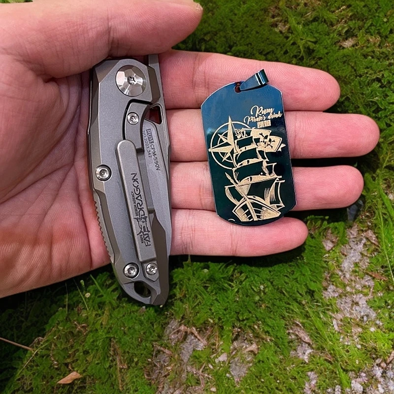 肥龙朗姆S90V美国超级粉末高速钢折叠刀钛合金65硬度目前排名靠前