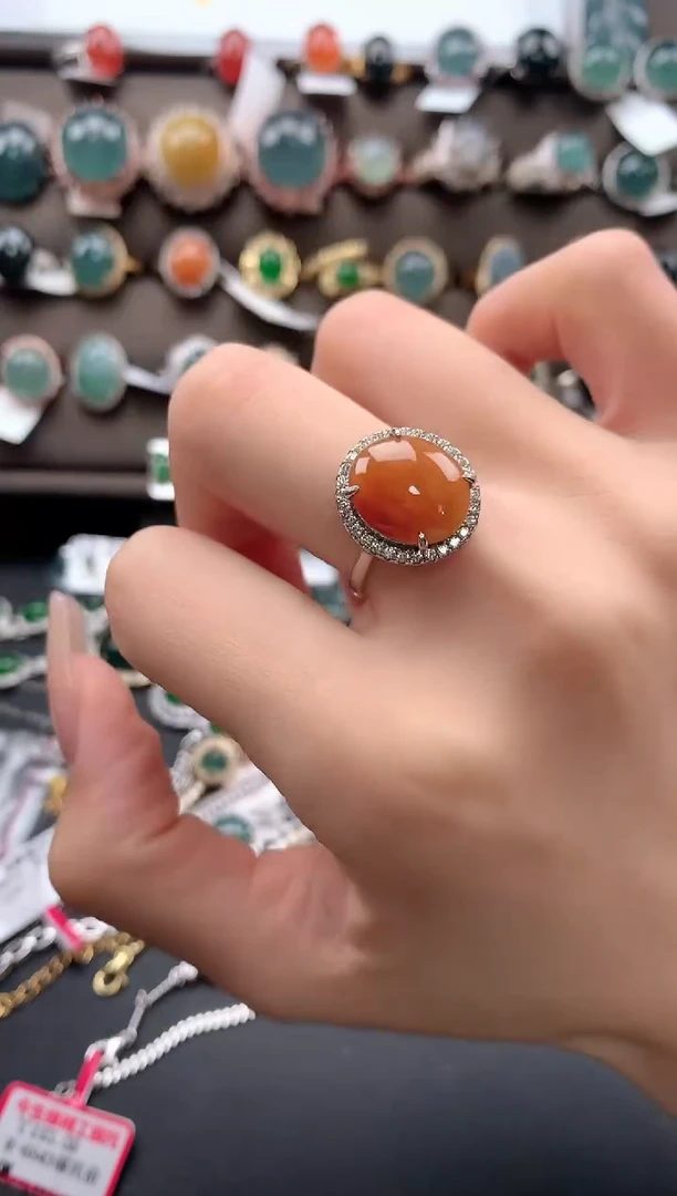 【闪购商品】翡翠戒指银S925镶嵌32132131