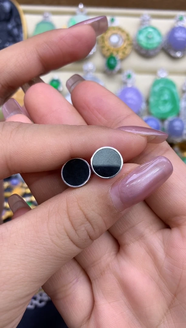 18K金镶嵌翡翠耳饰25-中国好珍宝