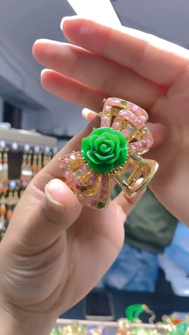 【闪购商品】碧玺耳饰合金0296发夹