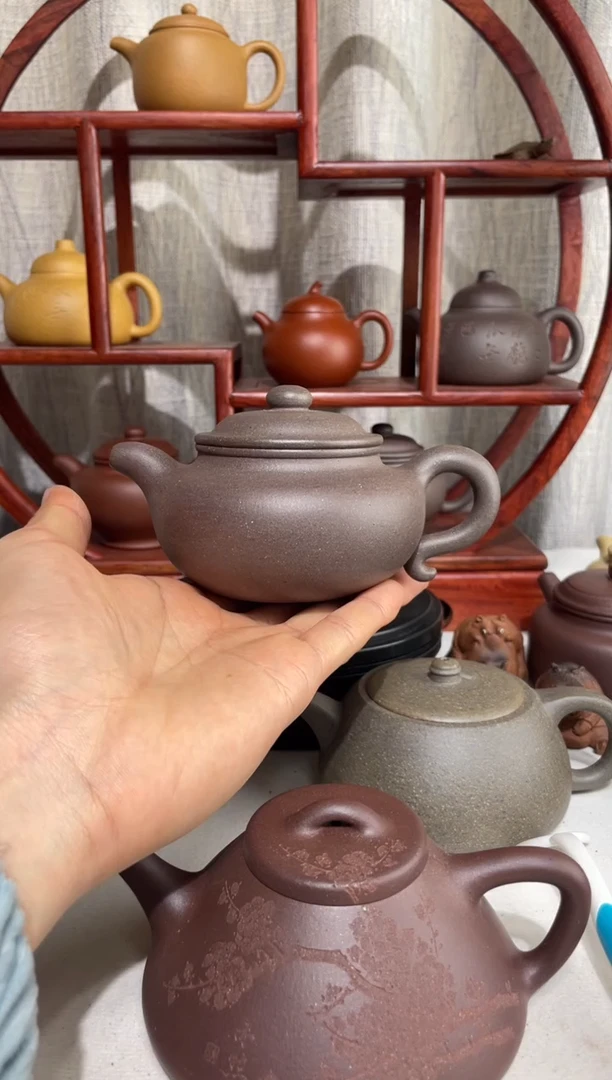 【闪购商品】紫砂茶壶杂质台西底槽青手工泥大亨仿古220cc