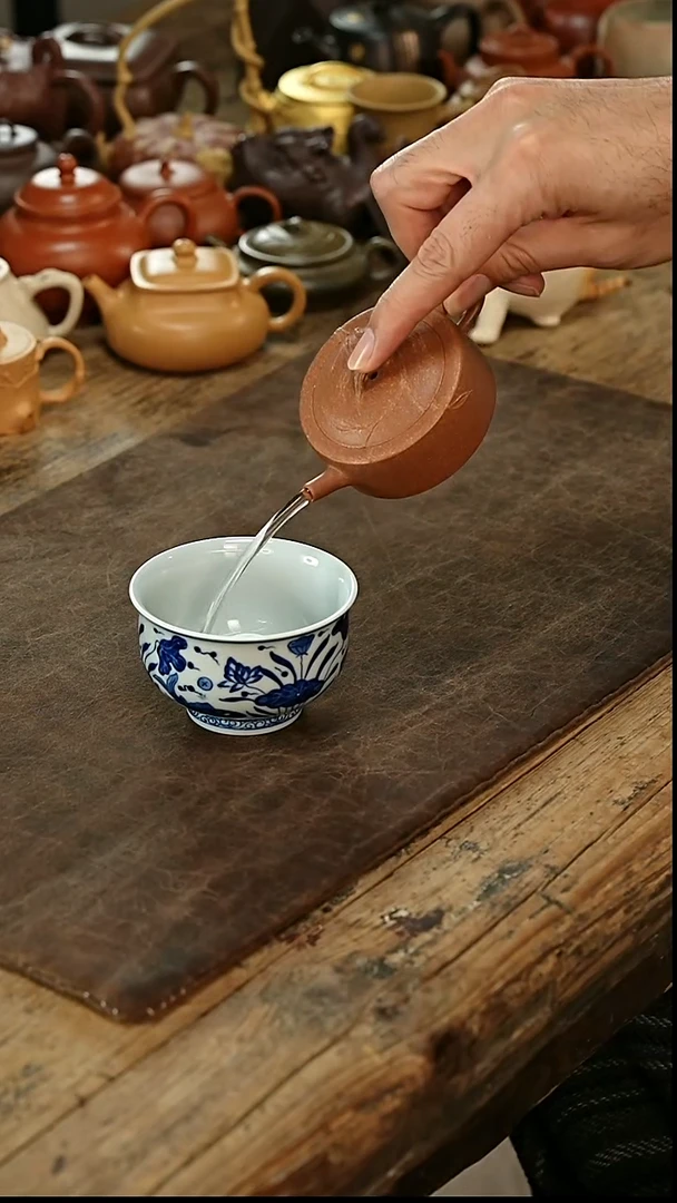 茶壶紫砂贴叶周盘紫砂