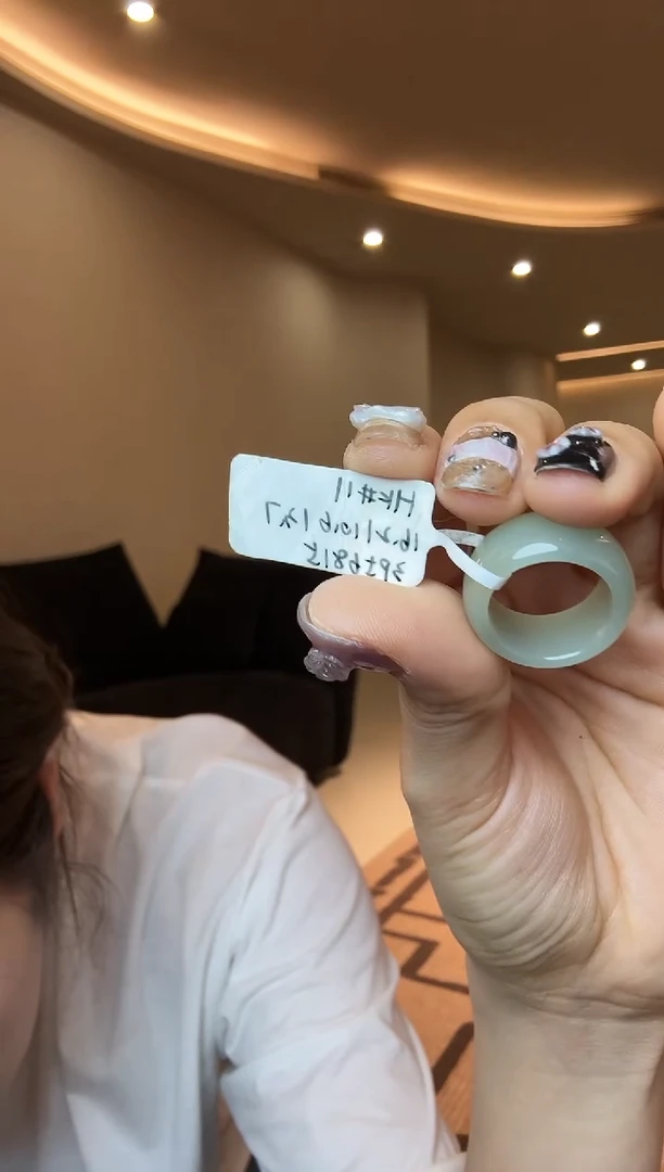 【闪购商品】和田玉戒指未镶嵌11码且末蓝