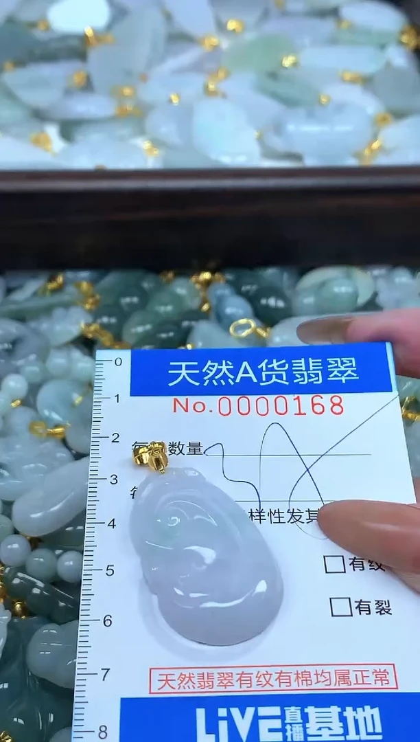 颈饰未镶嵌翡翠净货挂件-0168