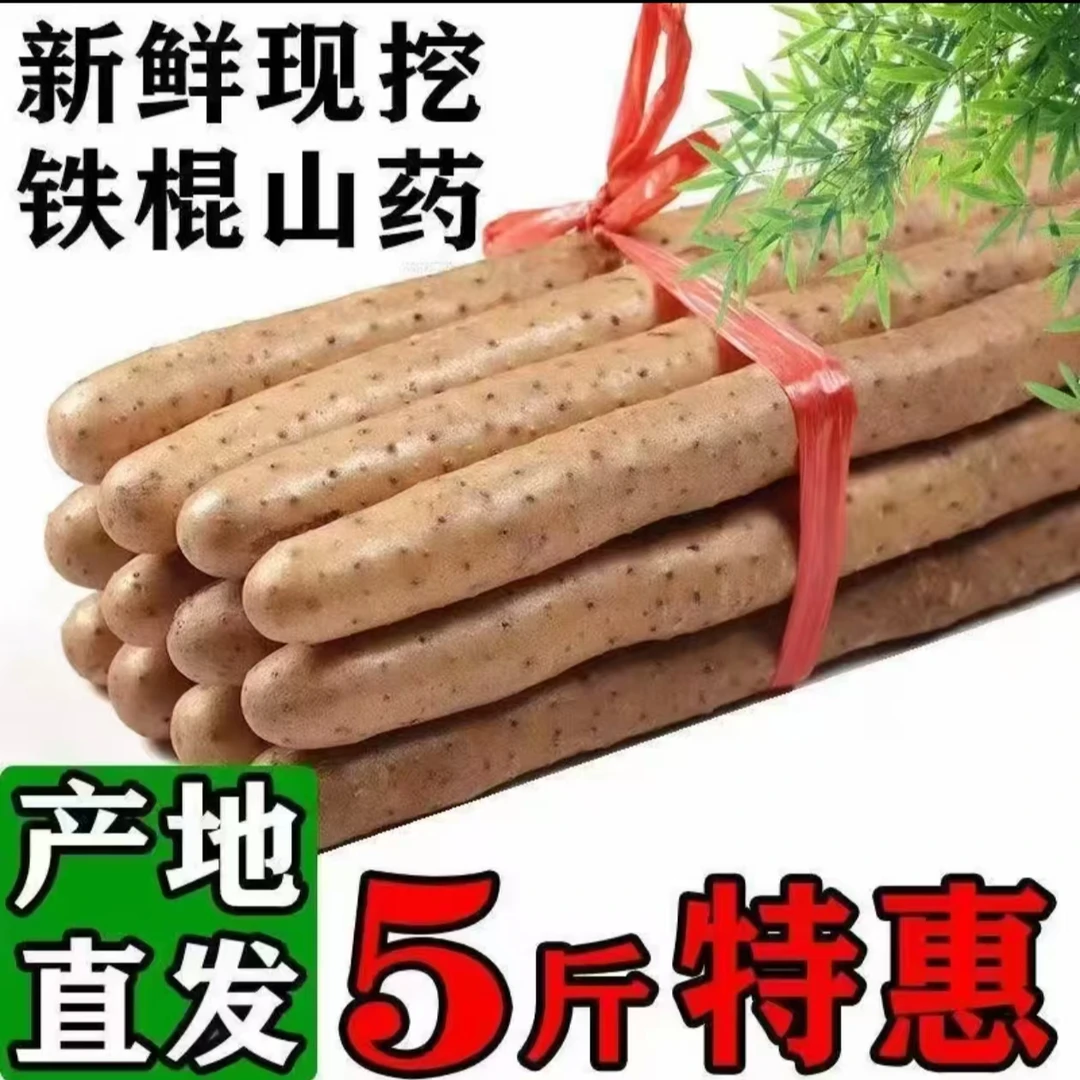 567《5斤大果》正宗铁棍山药软糯面甜新鲜营养高原产地直发天然品