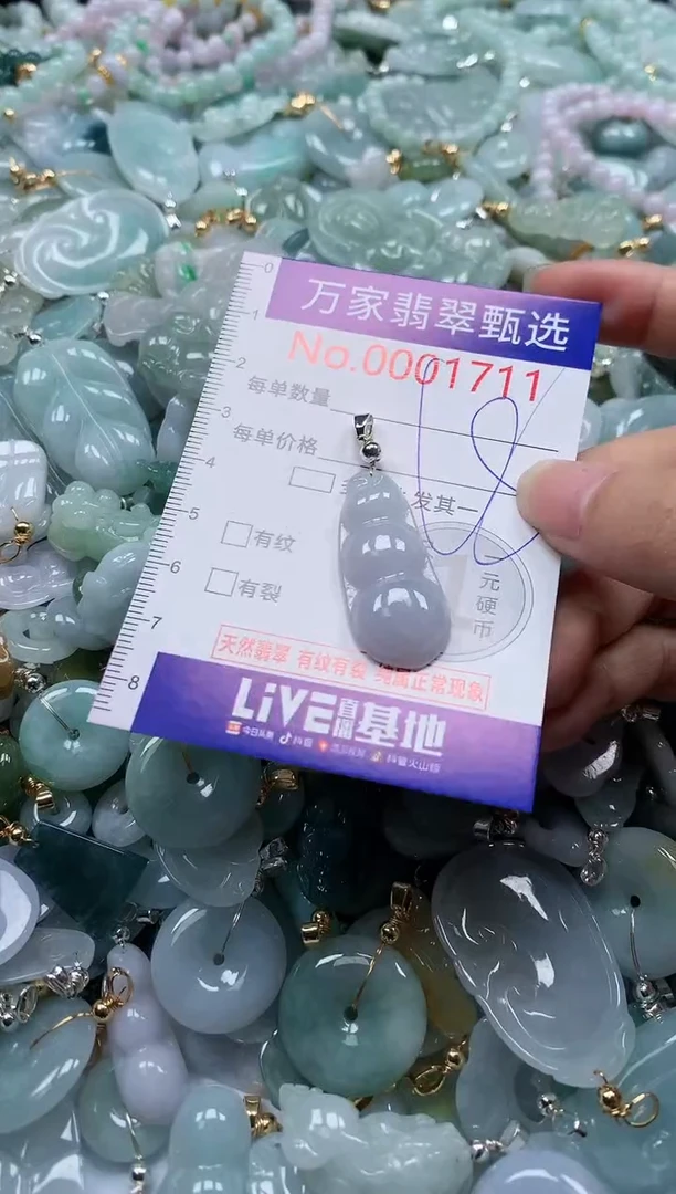 翡翠未镶嵌吊坠(不含链)1711