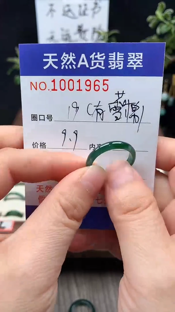 未镶嵌戒指翡翠19#
