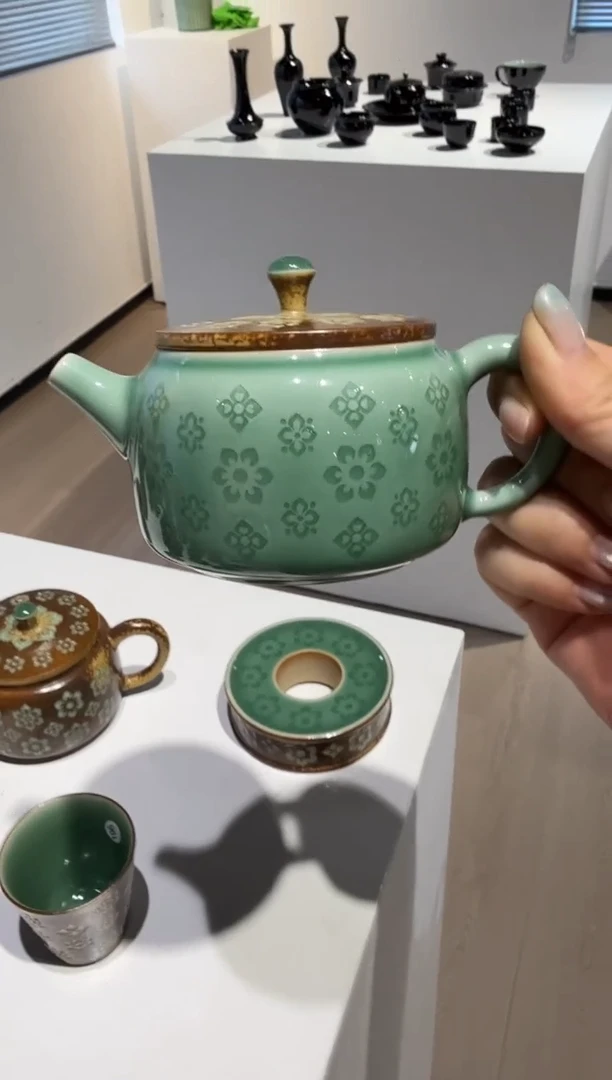 青瓷手工茶器不带礼盒包邮