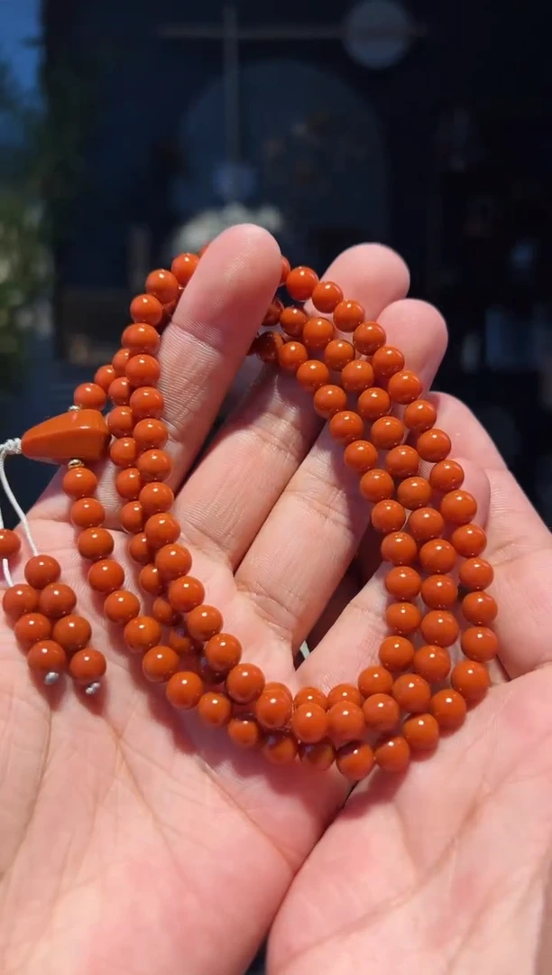 【闪购商品】南红玛瑙手串未镶嵌6大+108(朱1000)