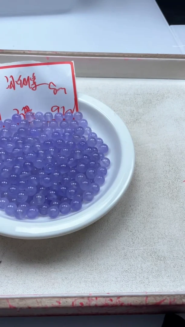 【闪购商品】玛瑙/玉髓颈饰未镶嵌w2162冰仙紫8mm*30颗