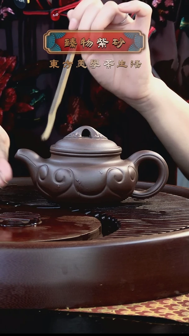 茶壶紫砂如意仿古紫砂壶260ml