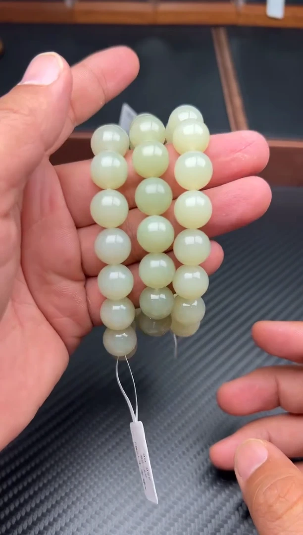 未镶嵌手串和田玉若羌微色差卡12多样性发货拍一发一