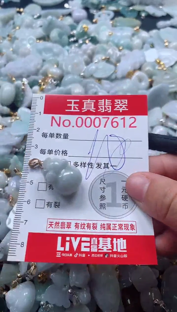 吊坠(不含链)未镶嵌翡翠7612