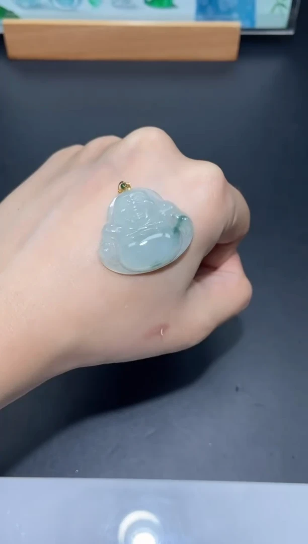 18K金镶嵌定制翡翠天然翡翠A货114