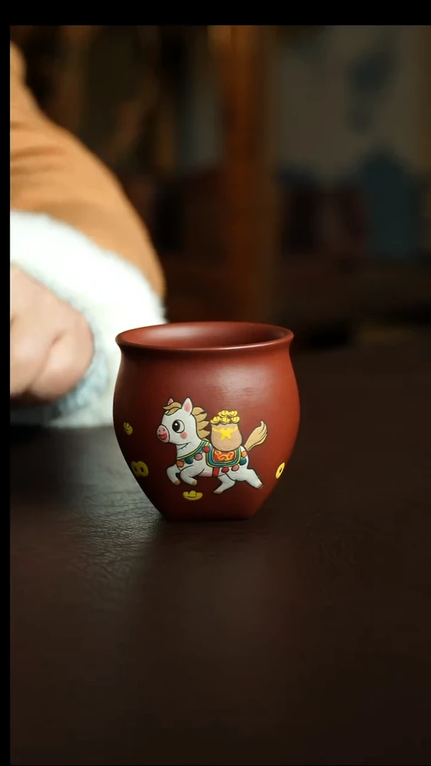 茶杯紫砂1号 新品特惠马上有钱杯 宜兴紫砂原矿作品
