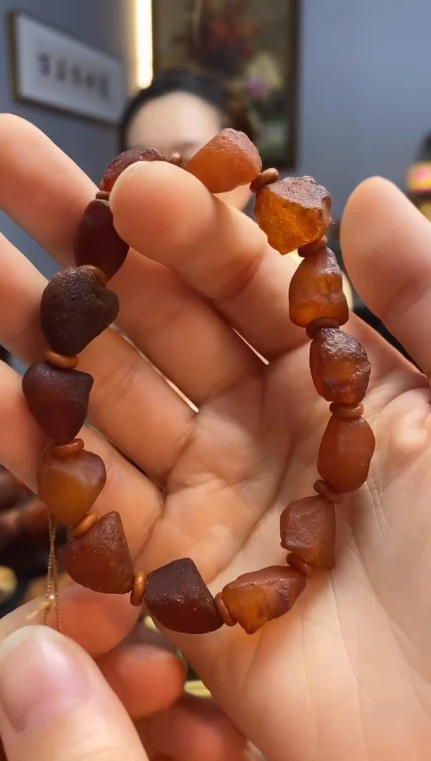 手链琥珀未镶嵌手串
