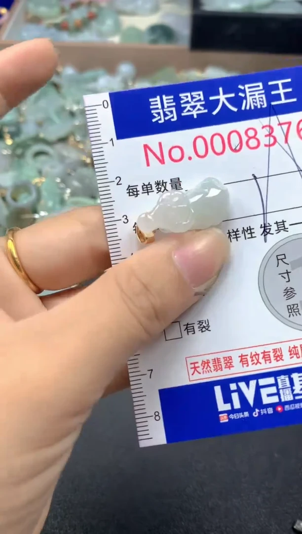 翡翠未镶嵌吊坠(不含链)8376