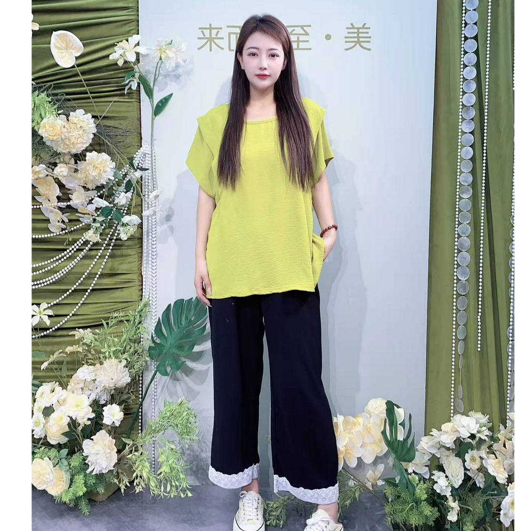 设计感法式蝴蝶结短袖6821