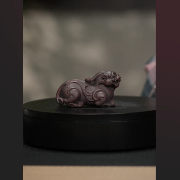紫泥貔貅茶宠摆件