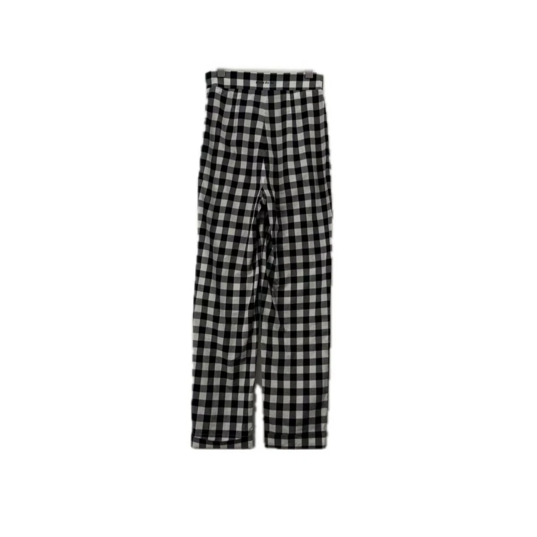 全新未使用 MIU MIU/缪缪 双双臻选/yy00325/缪缪长裤/38