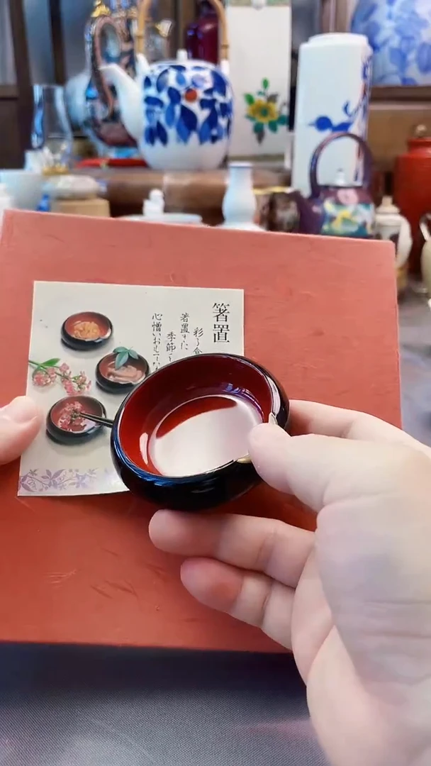 瓷片日产大漆筷置