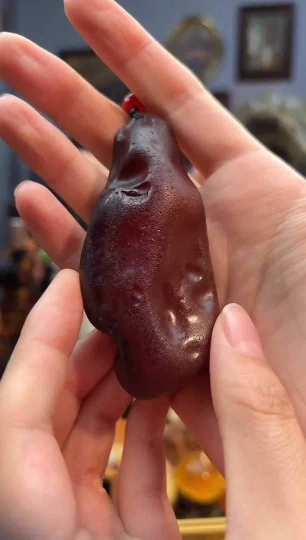 琥珀颈饰未镶嵌手把