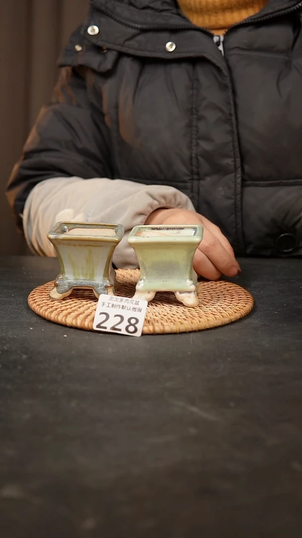【闪购商品】瓷片228泥泥手工花盆口5