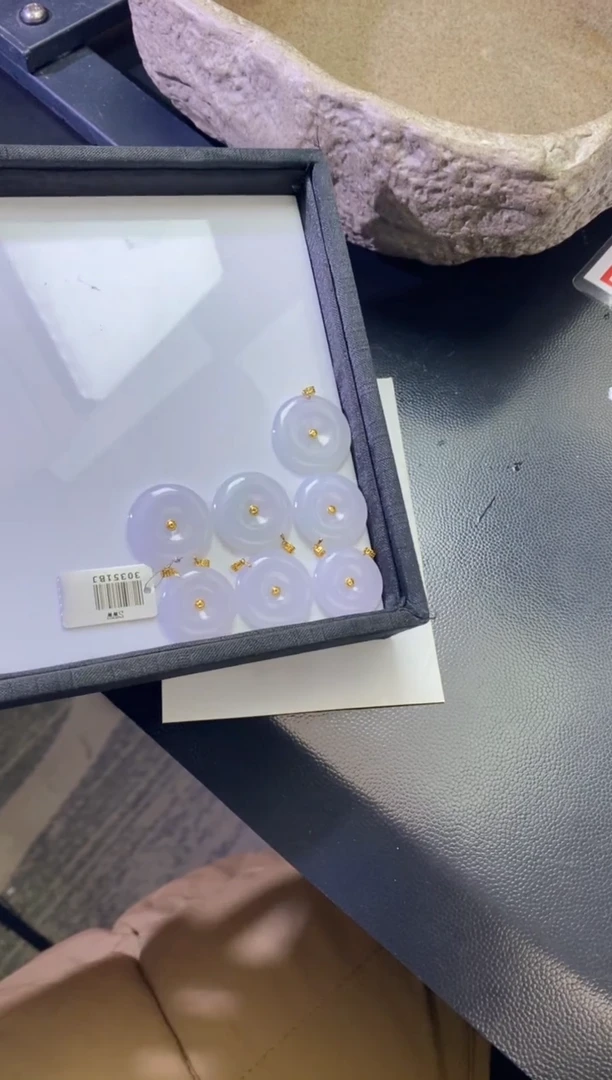 【闪购商品】翡翠挂件18K金镶嵌30351BJ平安扣（多样性发一件）