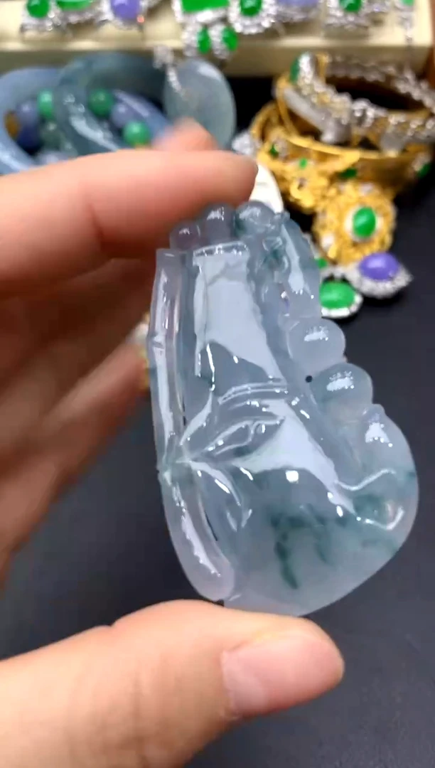 颈饰未镶嵌翡翠432-中国好珍宝